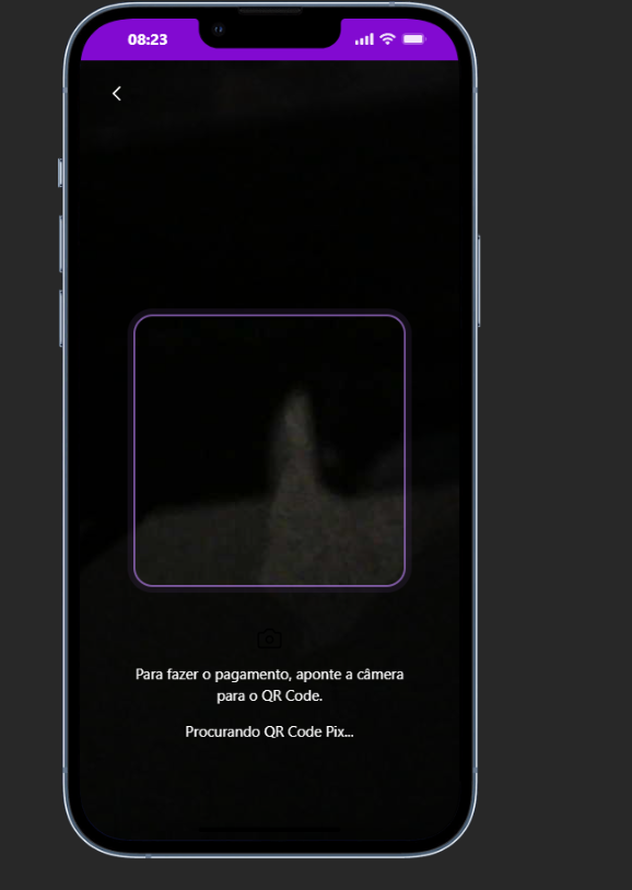 Leitor de QR Code Pix do Nucash